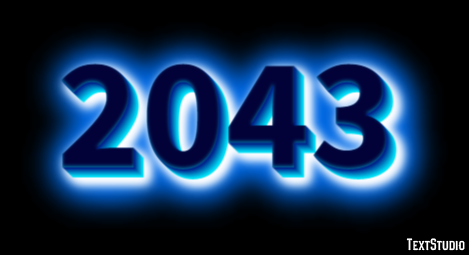 2043 Texteffekt