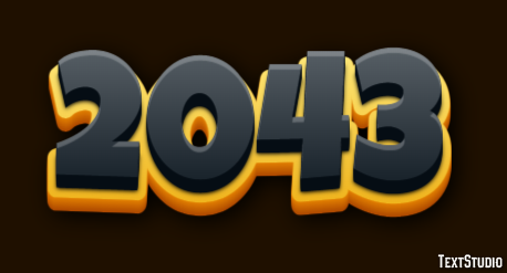 2043 Texteffekt