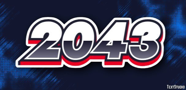 2043 Efecto de Texto