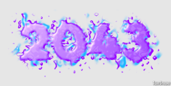 2043 Efecto de Texto