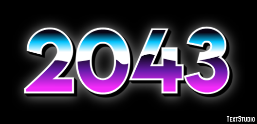 2043 Efecto de Texto