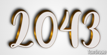 2043 Texteffekt
