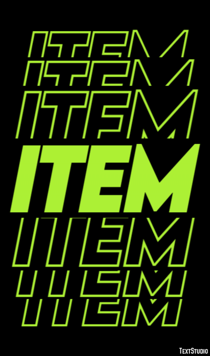 Item Text Effect