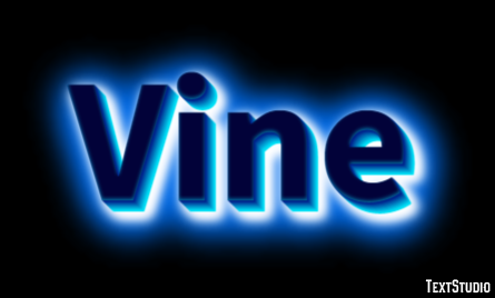 Vine Эффект текста