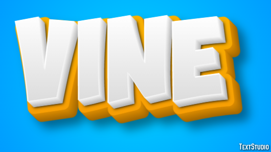 Vine Эффект текста