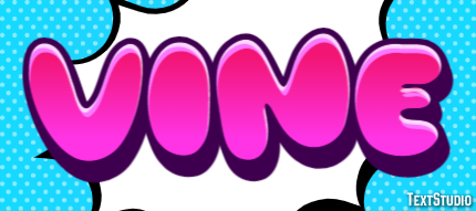 Vine Эффект текста