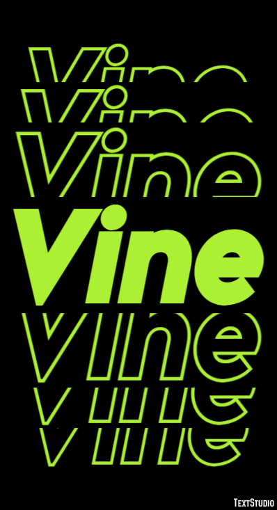 Vine Эффект текста