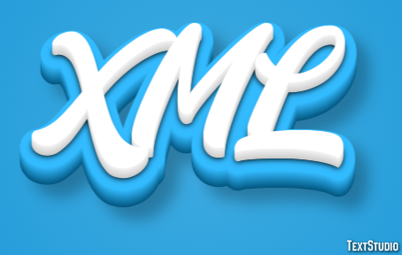 XML Эффект текста