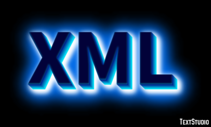 XML Эффект текста
