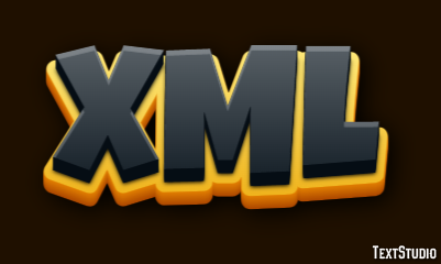 XML Эффект текста