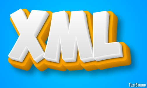 XML Эффект текста