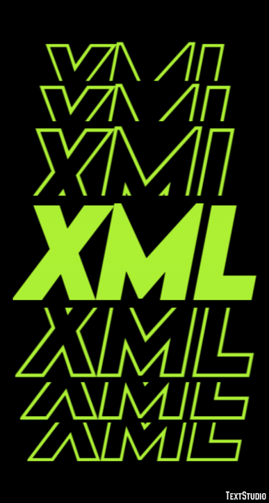 XML Эффект текста