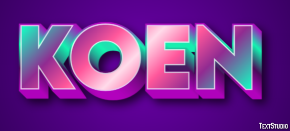 Koen Efecto de texto
