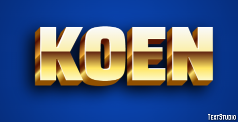 Koen Efecto de texto