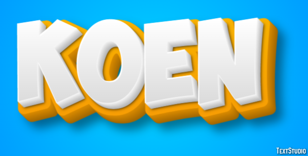 Koen Efecto de texto