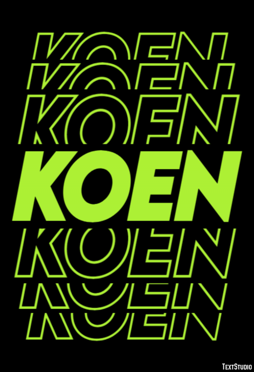 Koen Efecto de Texto