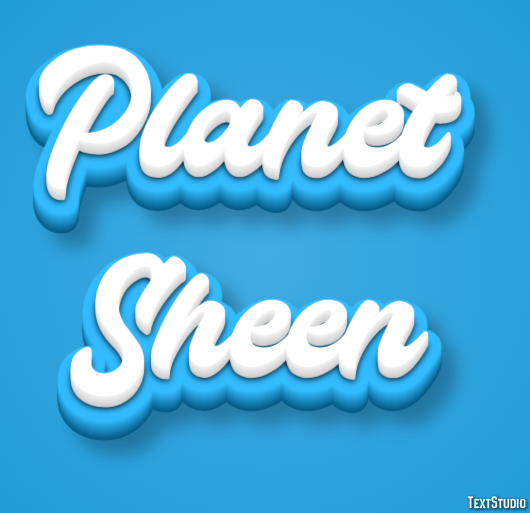 Planet Sheen Text Effect