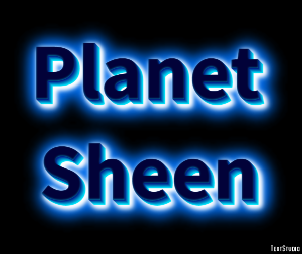 Planet Sheen Text Effect