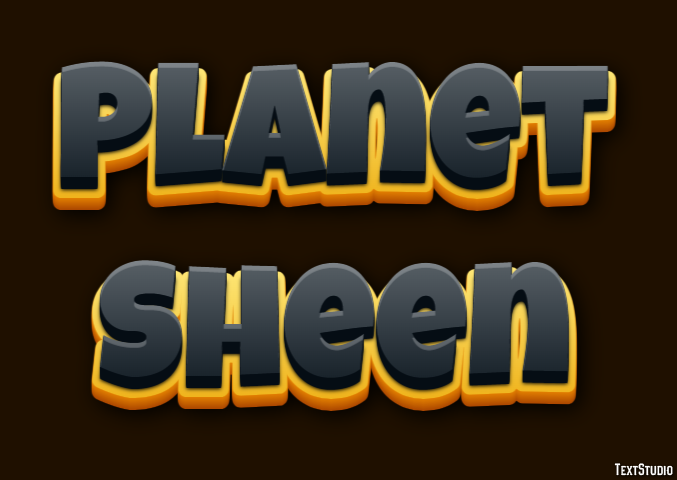 Planet Sheen Texteffekt