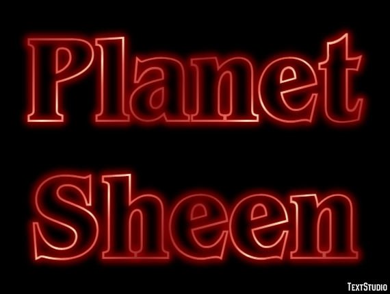 Planet Sheen Text Effect