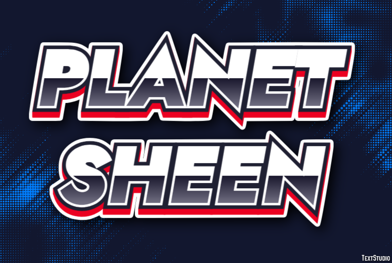 Planet Sheen Texteffekt