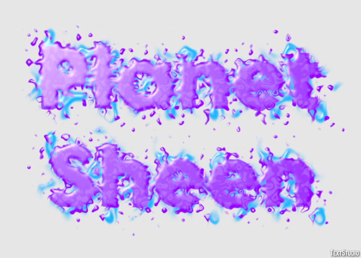 Planet Sheen Text Effect