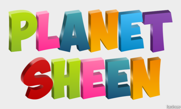 Planet Sheen Text Effect