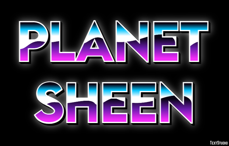 Planet Sheen Efecto de Texto