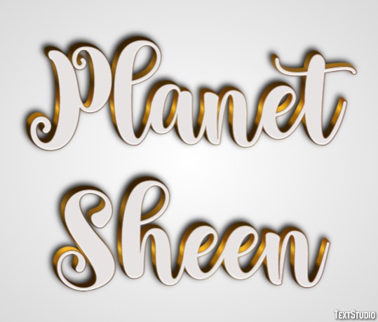 Planet Sheen Texteffekt