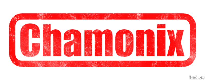 Chamonix Эффект текста