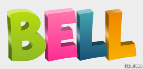 Bell Text effect
