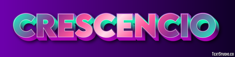 Crescencio Efecto de texto
