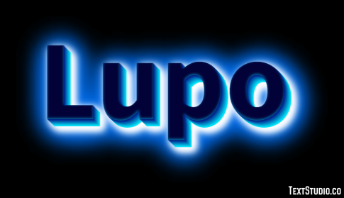 Lupo Effetto testo