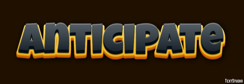 Anticipate Tekst Effect