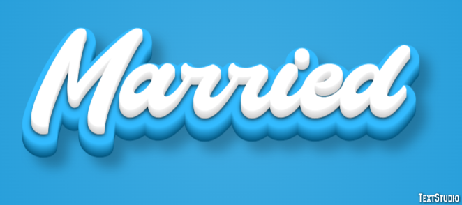 Married Text Effect