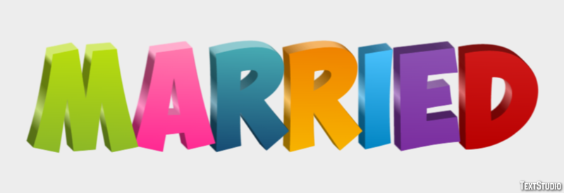 Married Text Effect