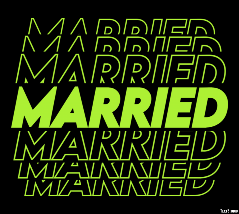 Married Text Effect