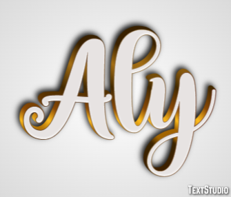 Aly Texteffekt