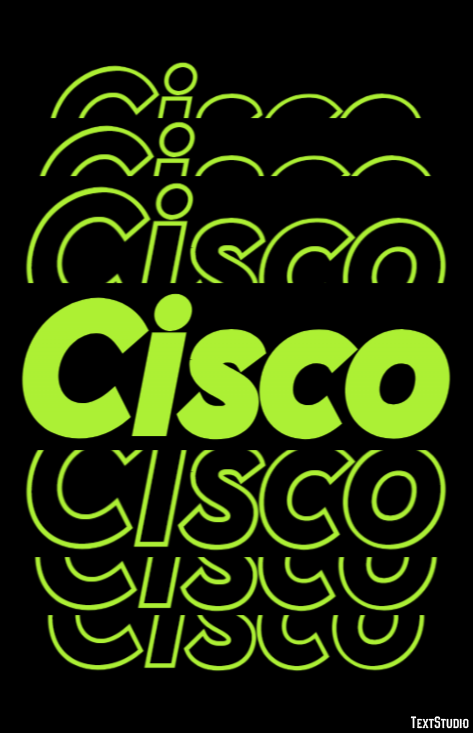 Cisco Efeito de texto