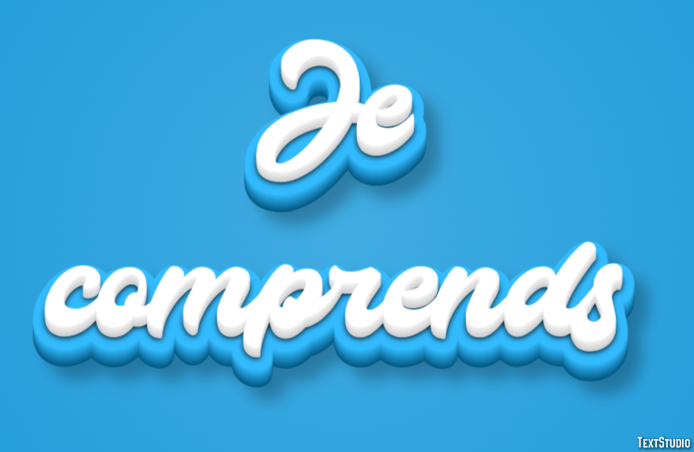 Je comprends Text Effect