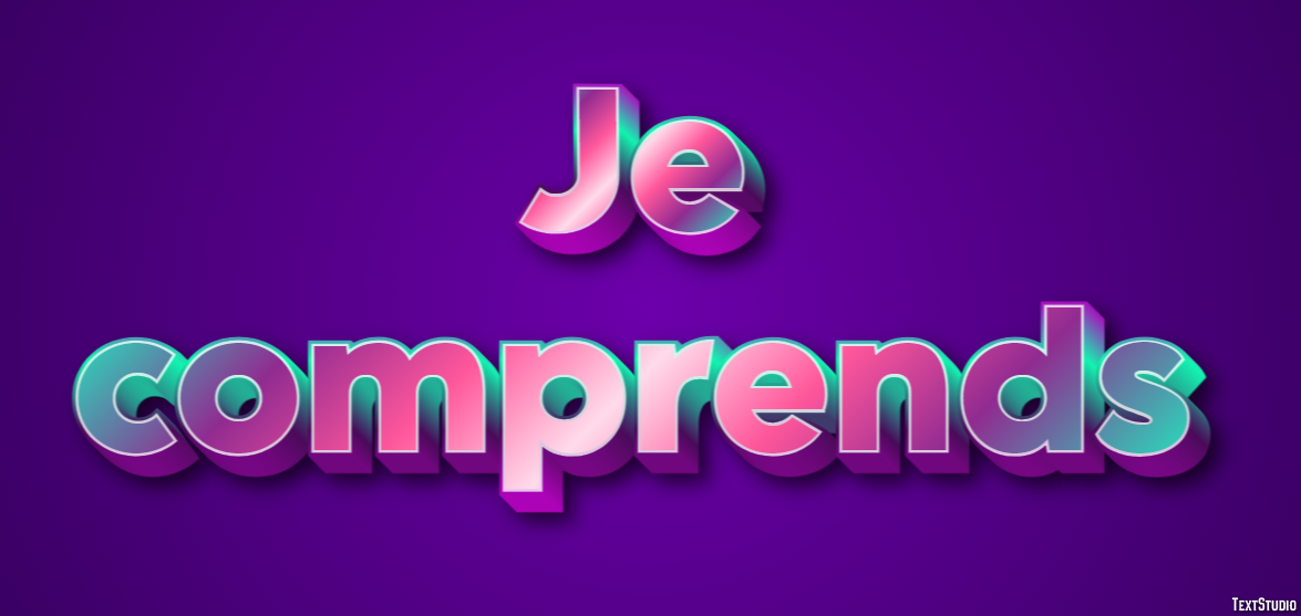 Je comprends Text Effect