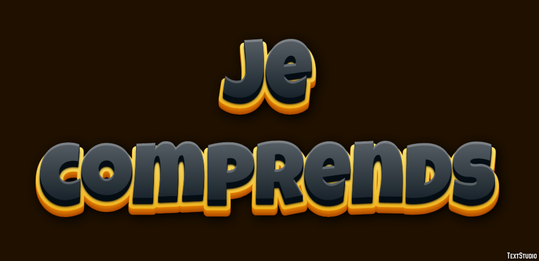 Je comprends Effet de Texte