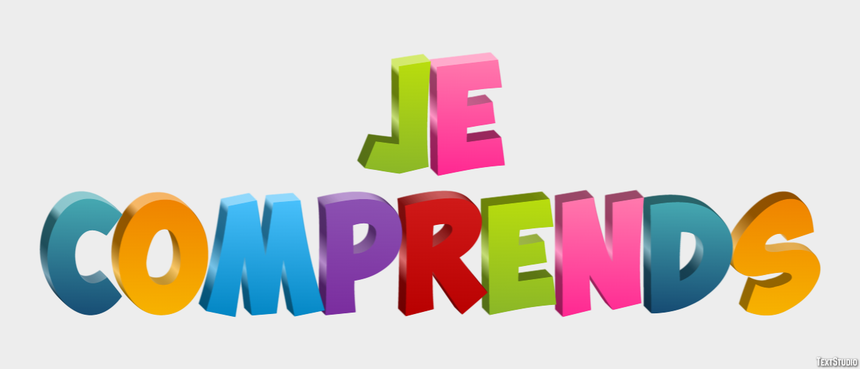 Je comprends Text Effect