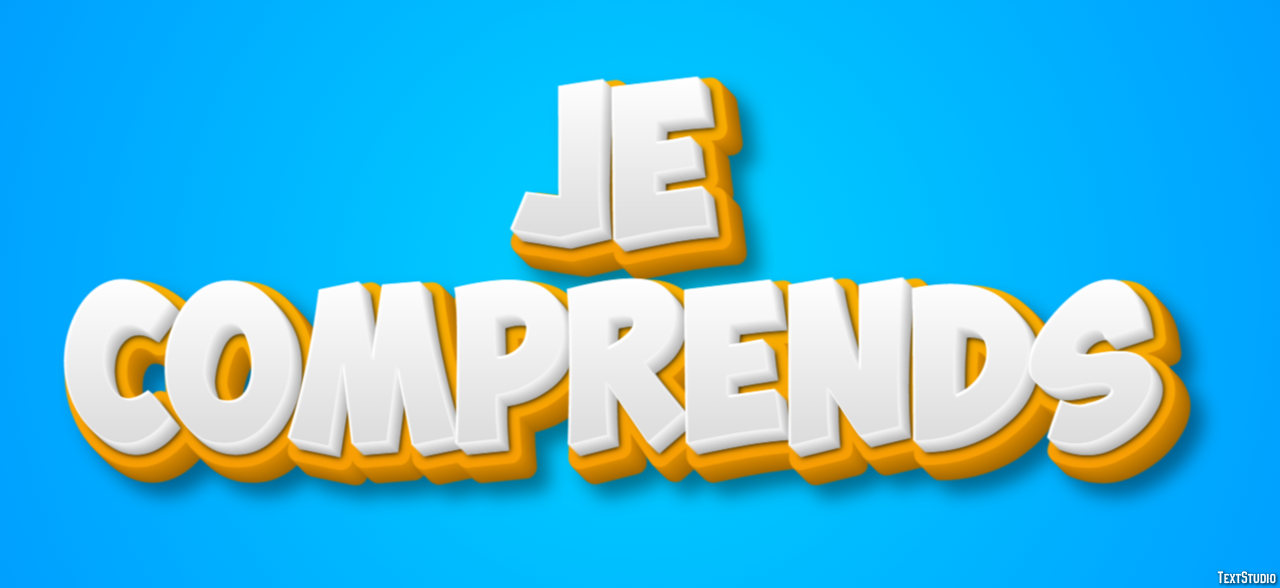 Je comprends Effet de Texte