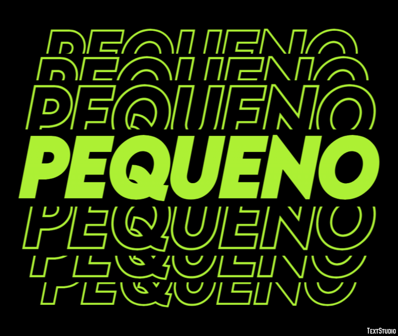 Pequeno Efeito de texto
