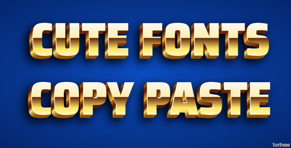 Cute Fonts Copy Paste Effetto testo