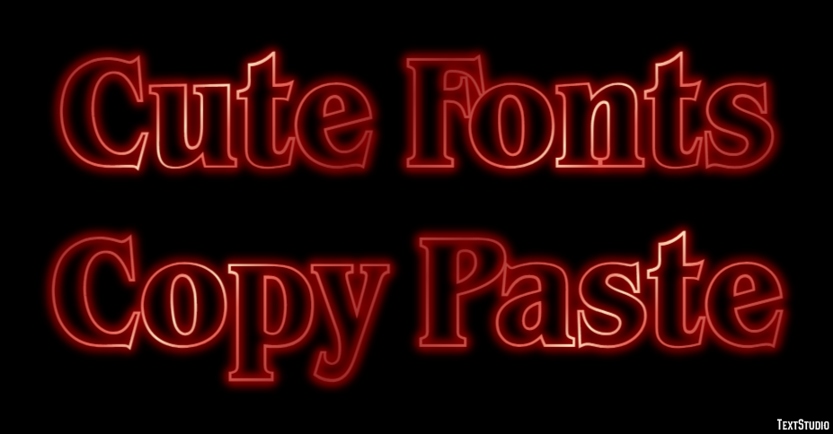 Cute Fonts Copy Paste Effetto testo