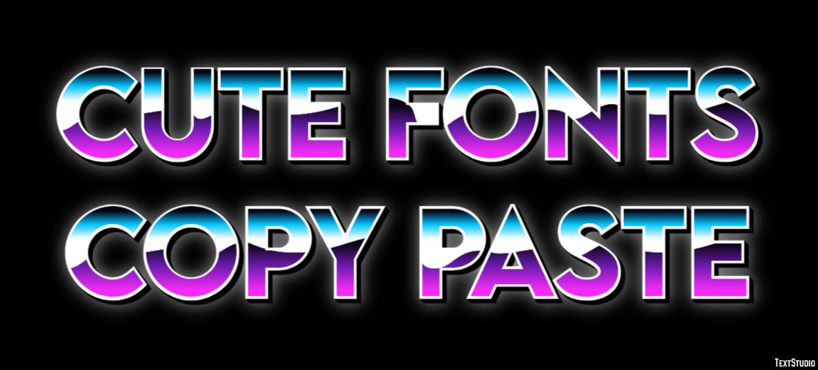 Cute Fonts Copy Paste Effetto testo