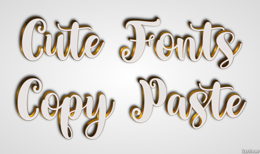 Cute Fonts Copy Paste Text Effect