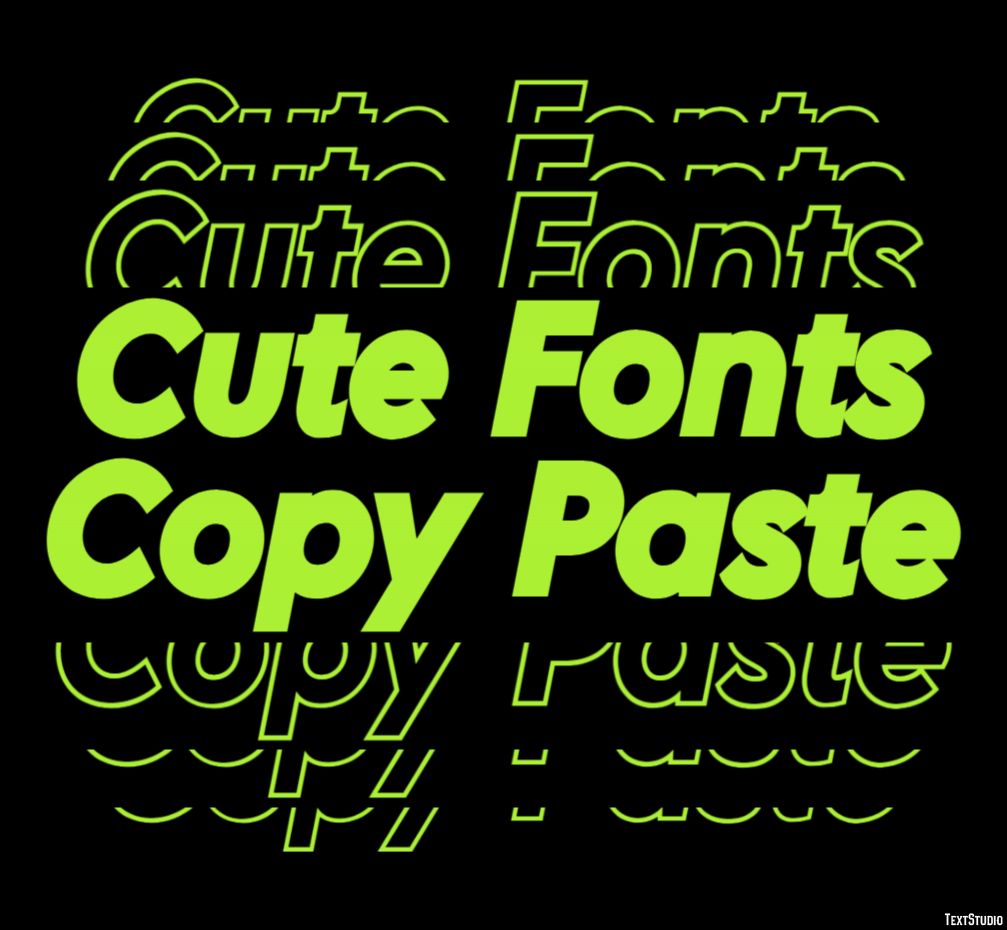 Cute Fonts Copy Paste Efecto de Texto